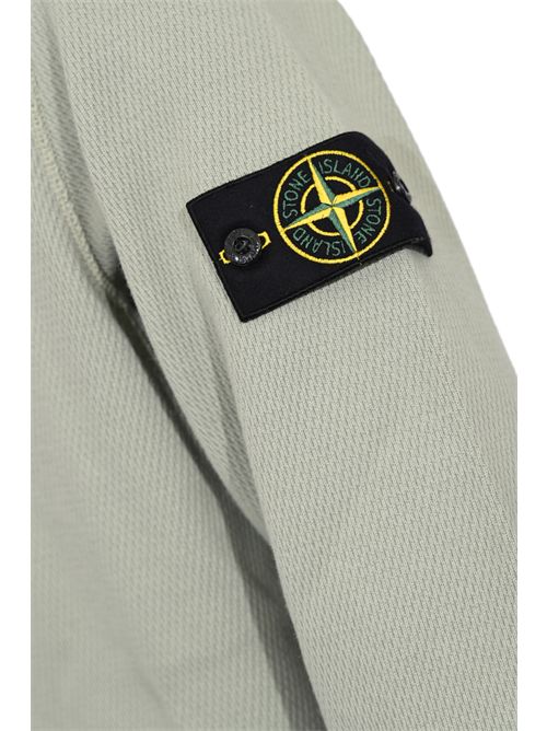 Felpa 6100011 in cotone biologico a punto rete Sage STONE ISLAND | 6100011S0297V0055
